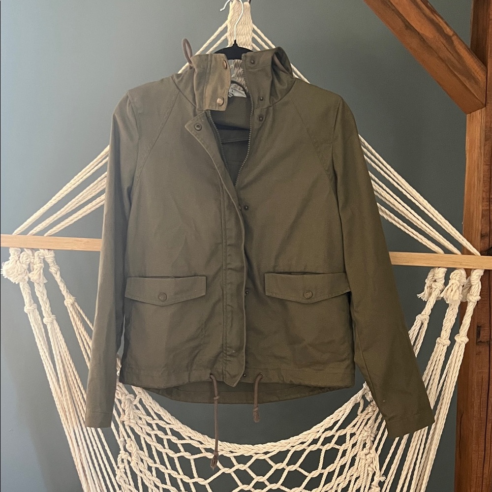 Noisy May Light Coat Olive Small
